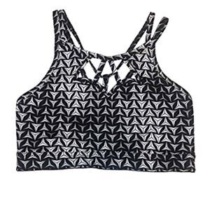 Victoria Sport by Victorias Secret VSX Black White Sports Bra Size Large